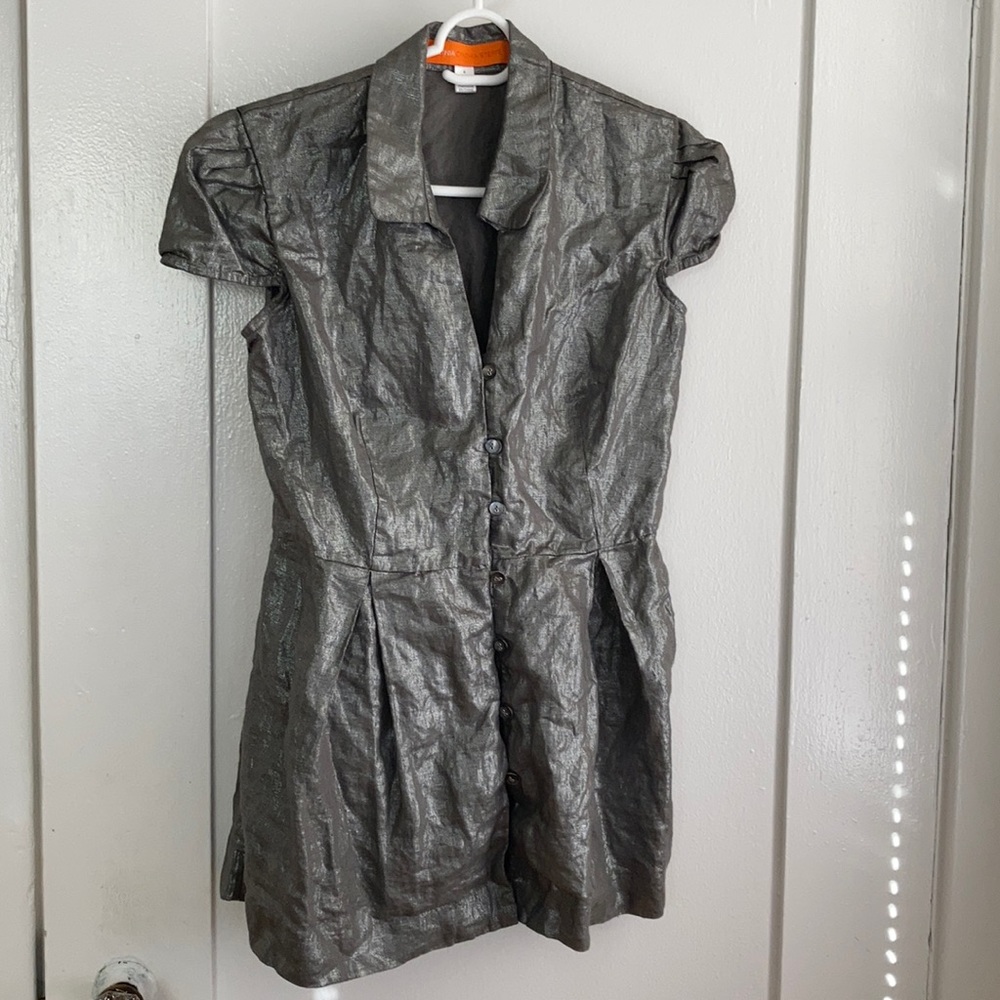 Cynthia Steffe Linen Silver Top